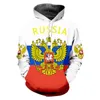 Heren Hoodies Sweatshirts Russische vlag Men Mode Tracksuit Dames Sweatshirt Hoodie Kids Hip Hop Clothing Rusland Nationaal Embleem Sweat Ch