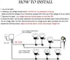 미국 주식 LED 지하 가벼운 바닥 램프 5W 12V IP67 야외 지상 정원 야드 램프 조명