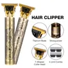 T9 Vintage Hair Lighter Clipper für Männer Friseur Kommode Schneidmaschine 0mm schnurlos wiederaufladbarer Bart Rasierer Trimmer 220708
