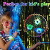 Light -up Toy Party -Gefälligkeiten LED Fidget Armband Glow Halskette Gyro Ringe Kinder Erwachsene Fingerlichter Neon Geburtstag Halloween Weihnachten Goodie Bag Stuffs