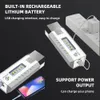 MINI Torcia ricaricabile con 2 * LED + 5 * COB Luci laterali La potente torcia può essere utilizzata come lampada per illuminazione esterna Power Bank