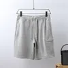 Calções masculinos de pedra ilha no verão lazer calças de cinco pontos gordura solta engorda plus size tendência esportes praia pant277q