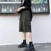 Erkek Kadın Kargo Şortları Koreli Öğrenciler Gevşek Yaz Geniş Bacak Günlük Kısa Pantolon Retro Punk Stil Sokak Giyim UNISEX HIP HOP 220504