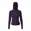 Yoga-Jacken mit Kapuze. Define Damen-Designer-Sportjacke, Mantel, Fitness-Training, Schlankheits- und Belüftungs-Kapuzenpullover, langärmlige Kleidung, zwei Stile