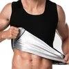 Gym Clothing men fitness vest Sauna Workout T-Shirt waist trainner quick sweat top Shapewear