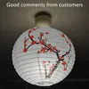 35 cm plommonblomma runda papper lykta lampa skugga kinesisk orientalisk stil ljus restaurang bröllop dekoration hem dekor gåvor 1 st 220811