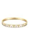 Latt High Quality 18K Gold Plated Stainls Steel Jewelry Cubic Zirconia Round Shell Bracelet B212245