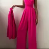 Elegant Jumpsuit Women Summer Sexig ärmlös Sling Wrapped Chest High midja Rompers Casual Party W220427