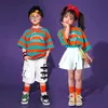 Set di abbigliamento per bambini abiti da ballo da ballo hip hop costumi per ragazzi galli maglietta pantaloni jazz danza da competizione stage clothin