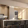 Pendant Lamps Wave Shape Modern Led Lights For Dining Living Kitchen Room White Aluminum Lamp Lamparas Modernas Fixtures MingPendant