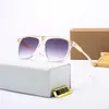 2022 Luxur Designer Solglasögon Populära retro Mens Solglasögon Glänsande guld sommarmode strandglas för kvinnor hög kvalitet med fodral