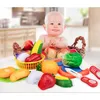 Cortar frutas vegetais fingirem brincar Kids Kitchen Toys Kids Trope House Toy Fingle Playset Kids Educational Toys 220725