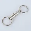 Keychains Pull Apart Two Piece Key Chain Detachable Ring Quick Release Split Metalen Draad Clip Fred22