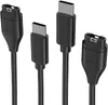 USB C Typ C Ladekabel für Garmin Fenix 7 7S 7X 6 6S 6X Pro 5S 5X Vivoactive 3 4S 935 945 245 Venu 2 TACTIX 7 instinct 2S enduro Ladegerät Stecker