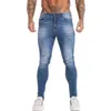 Гингтто мужские джинсы скинни скинни с тонкими джинсами большие джинсы большие и длинные растягивающие джинсы для мужчин, обеспокоенных эластичными талией мужски для мужчин джинсы J220629