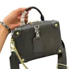 Designer Petite Malle Souple handtassen schoudertas Tote canvas geklonken lederen borduurwerk crossbody tassen