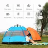 4-6 Pessoas Capcity Automático à prova d'água Travel portátil Campo de camping de dupla camada ao ar livre para Big Family 4 Seasons H220419