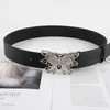 Ремни Прибытие PU Belt For Women Designer Brand Metal Butterfly Guckle Bearse ремешок для Женских джинсов Брюки декоративные поясные блюда Smal2