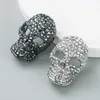 S3027 Fashion Jewelry Punk Style Black Skull Brooch Rhinestone Skeleton Brooches Clothes Collocation Ornaments