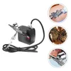 Set Mini Airbrush With Power Adapter Painting Air Brush Kit US Plug Professional Spray Guns