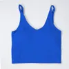 Womens Camisoles and Tanks Underwear solid color yoga top tracksuits suspenders back strap no bra running fitness Slim fit tops rourou