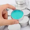 Lege aluminium lippenbalsemcontainers cosmetische crème potten fles rond kaarsen metalen doos met schroefdeksels voor cosmetica -accessoires