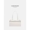 CandyRose official website genuine CR turn mouth underarm bag niche simple and versatile envelope one-shoulder handbag fashion