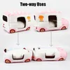 Sweet Car Shaped Pet Dog Cat Bed House Chihuahua Yorkie Small Winter Warm Soft Puppy Sofa Kennel Supplies 220323