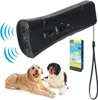 2022 New Double-headed LED Flashlight Boxed Ultrasonic Dog Repeller with Workout Portable Device Barking Training dog Trainer