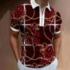 мужская рубашка поло гольф homme дизайнер hommes платье-свитер роскошная рубашка весна-лето с коротким рукавом оверсайз футболка с лацканами высокого качества309r