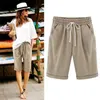 Womens Casual Shorts Summer Bermuda Biker Short Pants Solid Color Female Clothing Bottoms Ladies For Women 8XL 220629