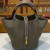 10A Top Sacs de créateurs de ligne de cire d'abeille faits à la main Sacs à main de luxe pour dames Mode classique Picotin Grande capacité Panier de légumes Sac seau TC Cuir Marque Boucle d'or