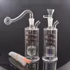 Gros Mini 10mm fumer Spirale Coloré Eau dab plate-forme pétrolière bongs Tuyau avec bol de tabac en verre et tuyau de paille en silicone