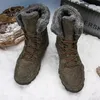 أحذية الثلوج الشتوية رجال أحذية مقاومة للماء مع الفراء أفخم رجال دافئ أحذية في الهواء الطلق مريحة حذاء عارضة رجال erkek ayakkabi 201204