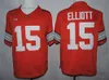 NCAA Ohio State Buckeyes College Football Jersey 16 J.T Barrett 14 K.J. Hill 15 Ezekiel Elliott High Quality stitched Red White Black Gray