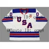 Q888 2010 2016 2016 Vintage Team USA Jerseys 25 Charlie McAvoy 12 Alex Debrincat 9 Jack Eichel 11 Casey Mittelstadt 23 Dustin Brown Custom Hockey