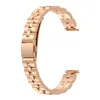 Roestvrijstalen riem voor Fitbit Luxe horloge armband Drie kralen polsbandje ketting metalen vervangingen slimme horlogeband accessoires