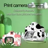 디지털 카메라 어린이의 인스턴트 프린트 카메라 장난감 어린이 소녀 소녀 귀여운 비디오 PO 열 포지시 크리스마스 선물 디지털