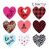 Hediye Paketi 500 adet Aşk Kalp Etiketleri Çıkartmalar I Siz Sevgililer Günü teşekkür ederiz Sealing Doğum Günü Partisi