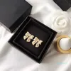 Boucles d'oreilles à nœud de nouée de mode Ladies 925 aiguilles en argent de bijoux simples tout-match