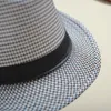 재즈 모자 파나마 탑 모자 코튼 린넨 영국 태양 모자 남성 여성 여름 Trilby Fedora 모자 파나마 해변 거리 모자 Stingy Brim 장식 39 색 BC7939