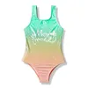 3-16 Years Girls Swimsuit Marka Summer Dziewczyny Dziewczęta kąpielowe stroje kąpielowe kąpielowe kostiumy kąpielowe Monokini A364 220505