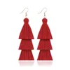 Bohemian Hand-made tassel earrings Party Favor Europe and The United States to restore ancient ways national wind long style personality earring