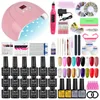 Nagelkitsatser Gel Manicure Set Lamp Tools Drill Kit For Nails UV Semi Permanent Polish With Bas Top Coatnail4792147