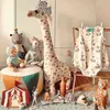 PC CM Ins Cartoon Giraffe Plush speelgoed Gevulde zachte mooie dierenherten voor baby bijbehorende poppen kinderen kamer decoratie cadeau j220704