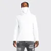 Sweats à capuche pour hommes Sweats à capuche pour hommes Gym à manches longues avec masque Sweat Casual Splice Large Open-Fourked Male Clothing Button Sports Hoo