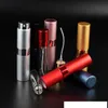 Portable Aluminum Telescop Refillable Perfume Bottle With Atomizer Empty Parfum Case Gift Boxes For travel