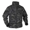 Vinter Military Fleece Jacket Men Soft Shell Tactical Waterproof Army Camouflage Coat Airsoft Clothing Multicam Windbreakers 220727