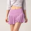 LU-DK09 Abiti da yoga da donna Abiti da ginnastica a vita alta Abbigliamento da fitness Pantaloncini Pantaloni da cheerleader Ragazze che corrono Pantaloni elastici Abbigliamento sportivo Prevenire il guardaroba Culotte