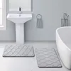 Tapis de salle de bain en mousse à mémoire olanly douce Mat de bain sans glissement Absorbant Douche de douche Portelle de cuisine Chambre chambre décorative 220504